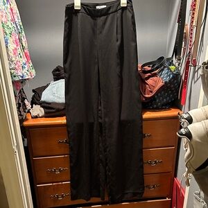 Bar III Black Wide-Leg Trousers